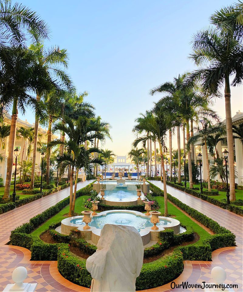 The Riu Palace Pacifico is one of the best all inclusive resorts in Puerto Vallarta because of its beautiful property.