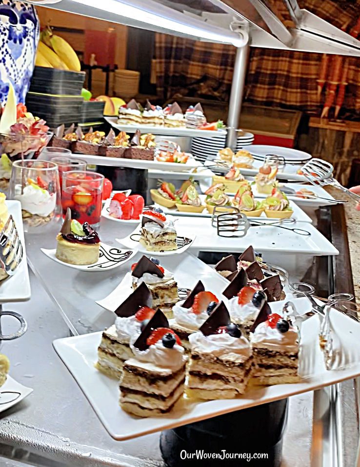 There were plenty of dining options at the five restaurants in the Riu Palace Pacifica.