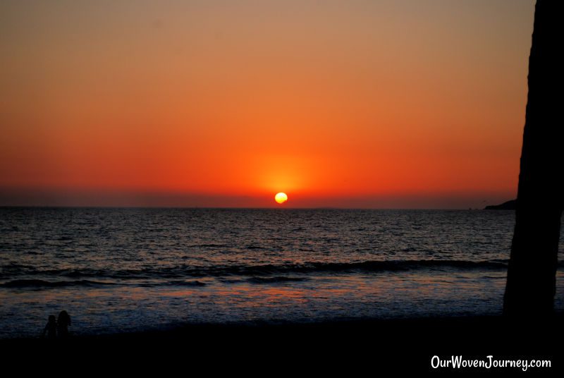 This beautiful sunset on the beach in Puerto Vallarta can be seen from this family friendly all inclusive resort.