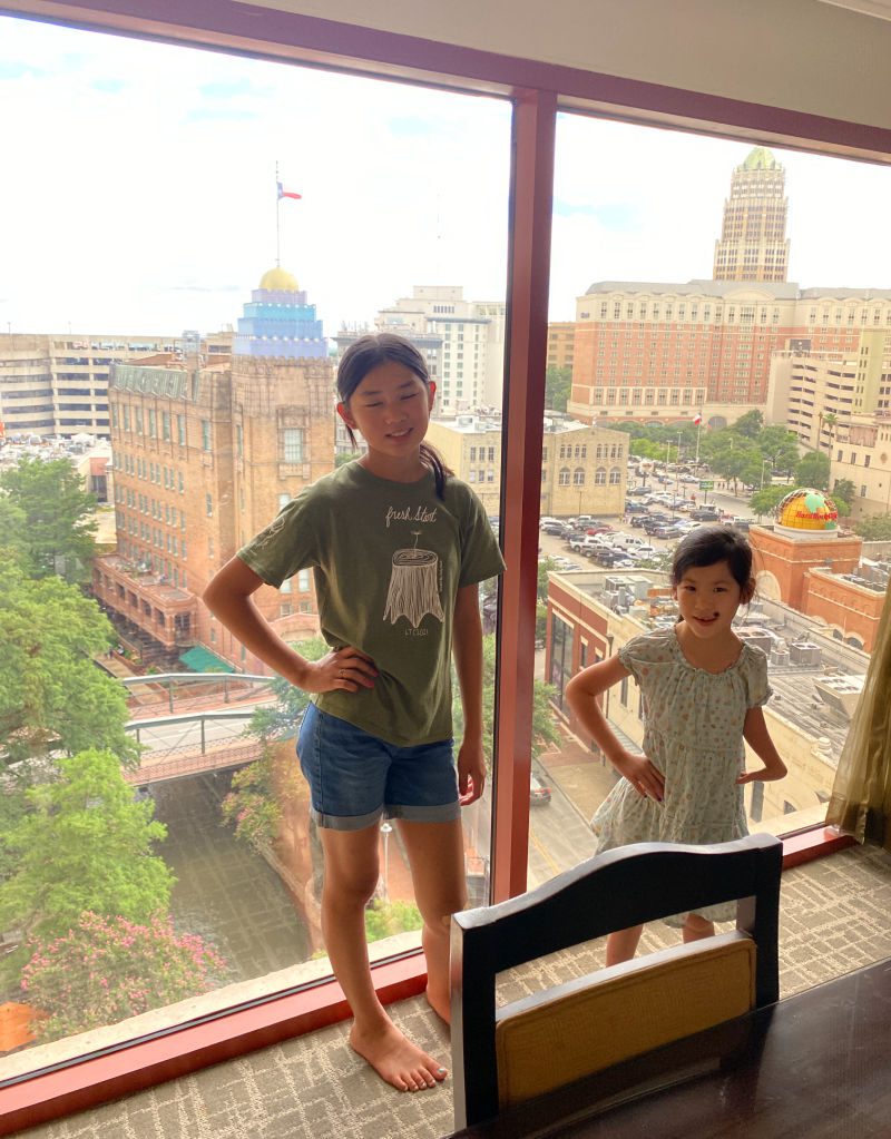 We used points to book our room at the Hyatt Regency in San Antonio