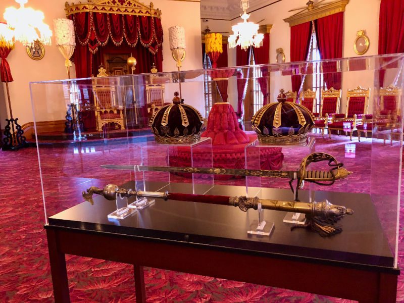 Inside the Iolani Palace 