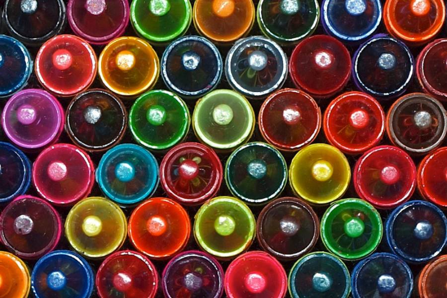 colorful crayons