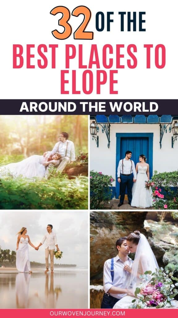 best places to elope around the world PIN