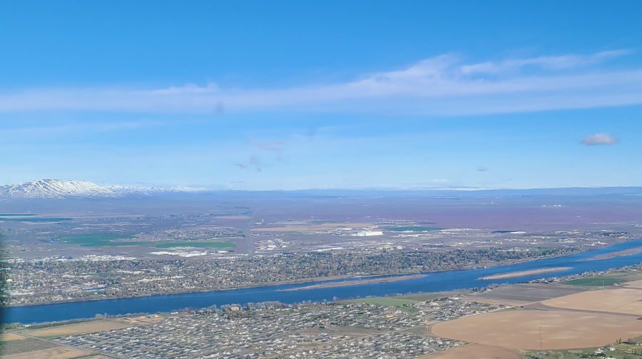 aerial view of Tri-Cities Washington