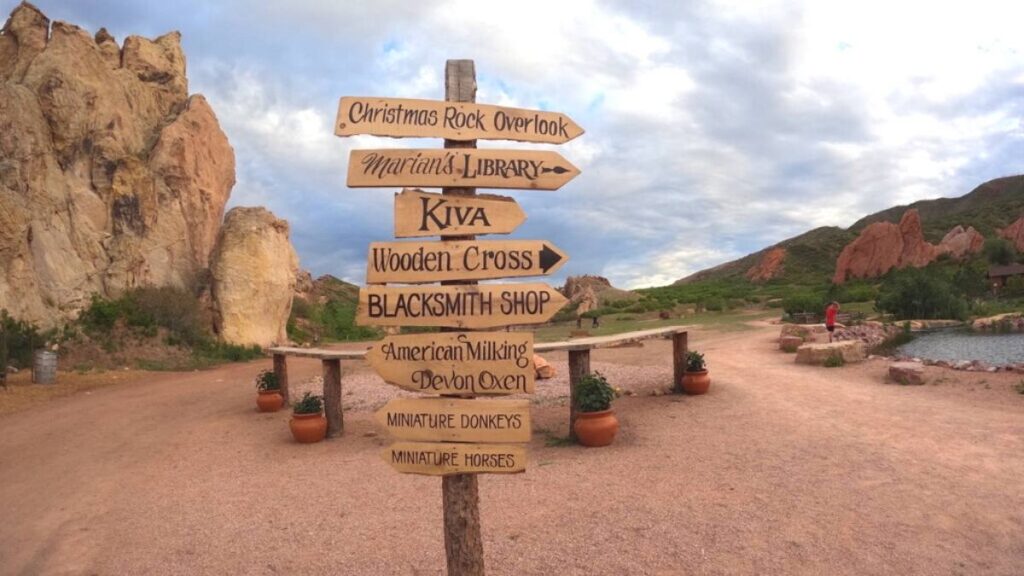 sign in yard at Flying W Ranch