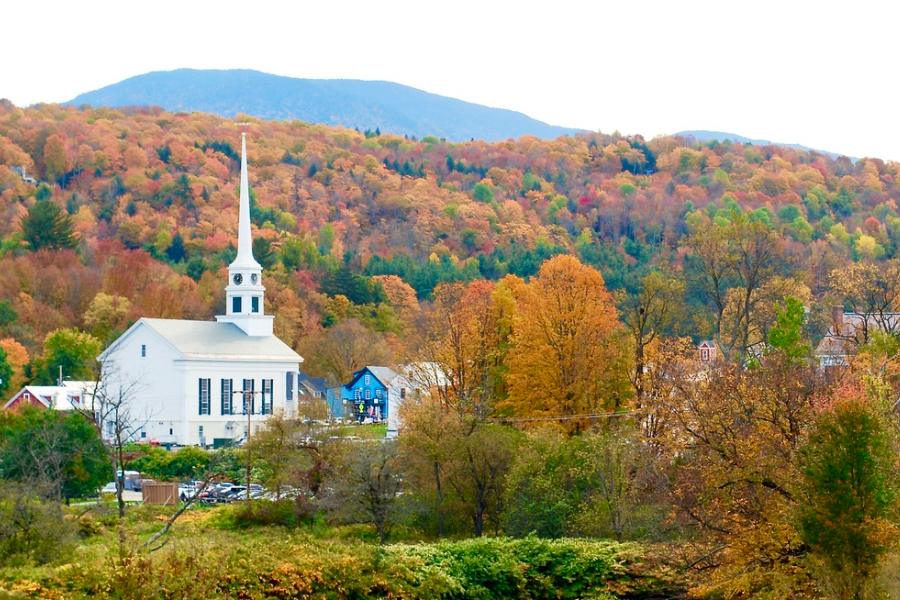 Stowe-Vermont-church