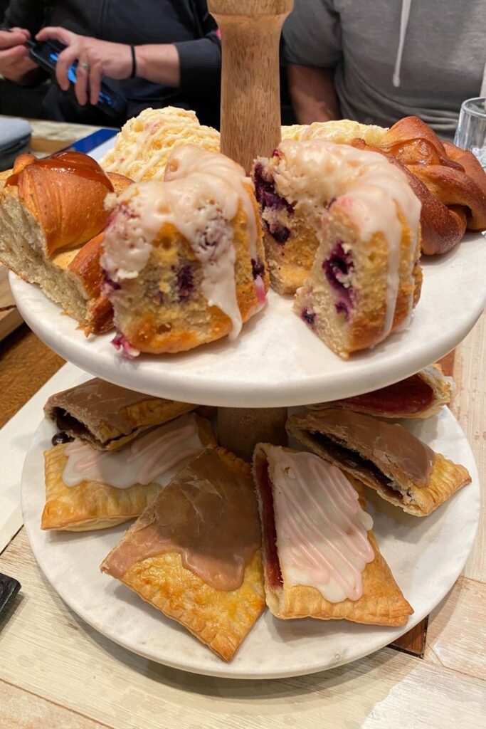 homemade pastries at the Lakehouse in Bellevue Washington