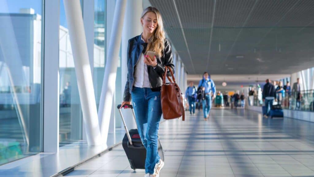 woman in airport