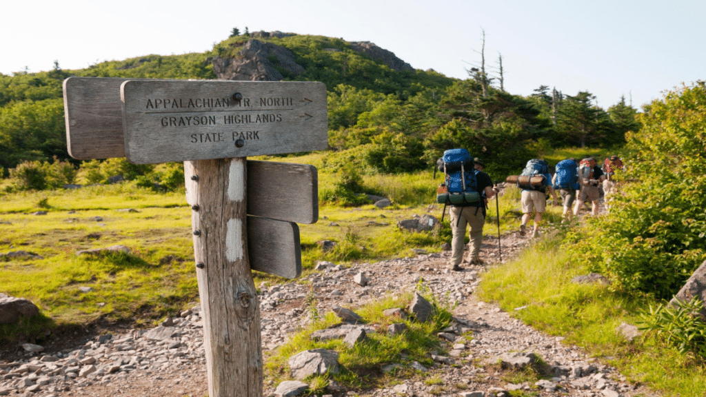 A group of friends embark on a three-day hike on the Appalachian Trail