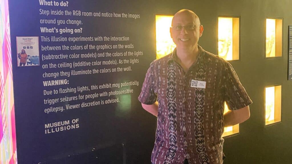 Museum of Illusions Scottsdale manager Dave