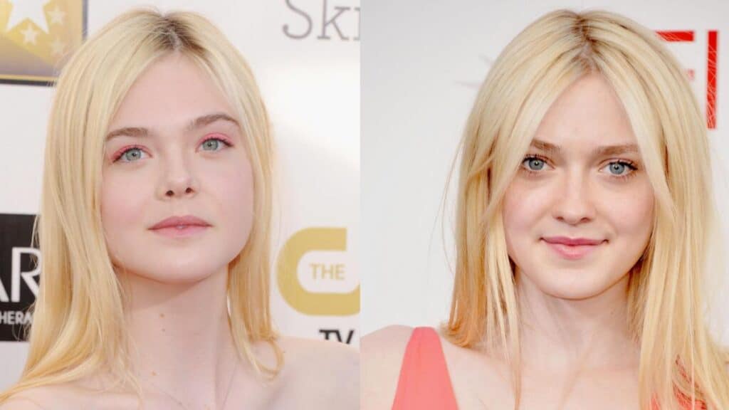 Ella Fanning and Dakota Fanning
