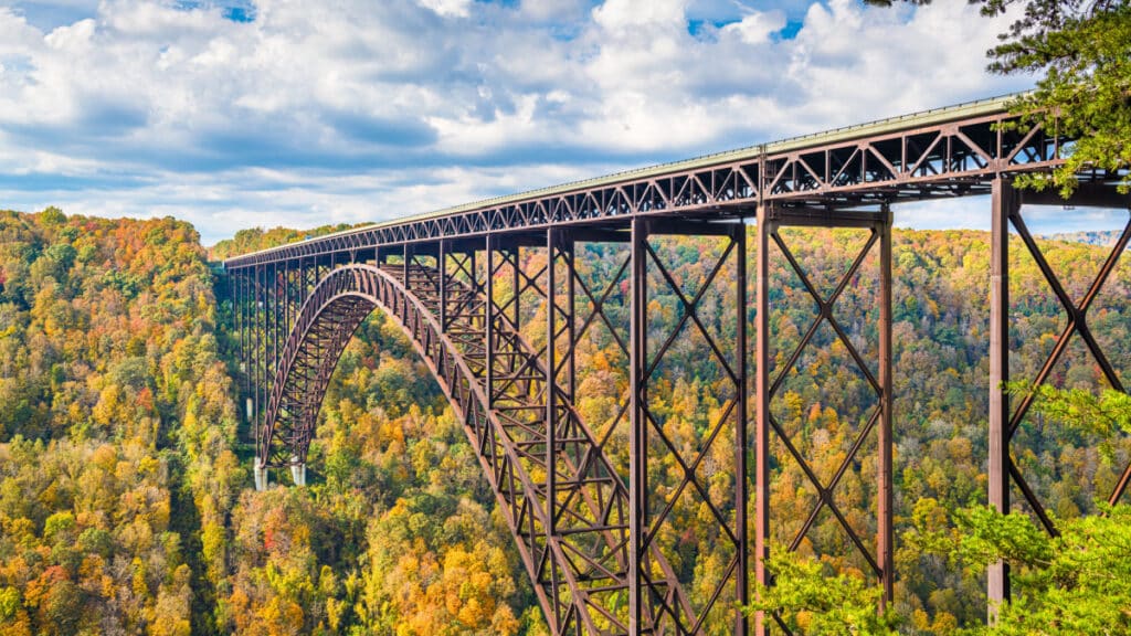 New River Gorge, West Virginia fall - Sean PavoneShutterstock