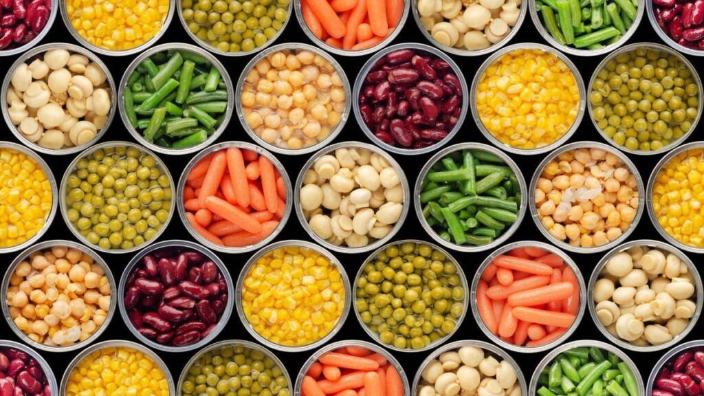 canned vegetables