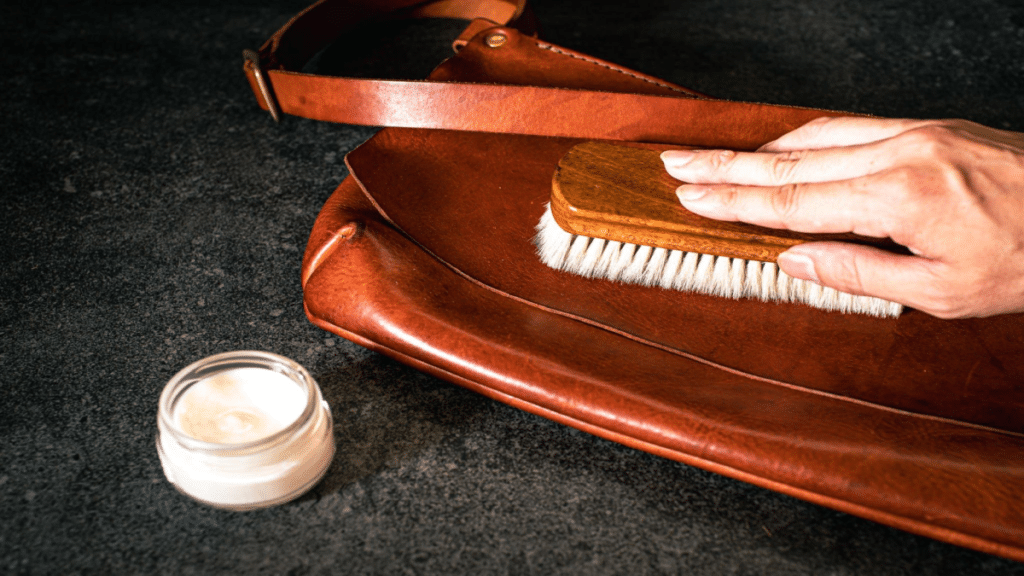 clean your leather items with milk