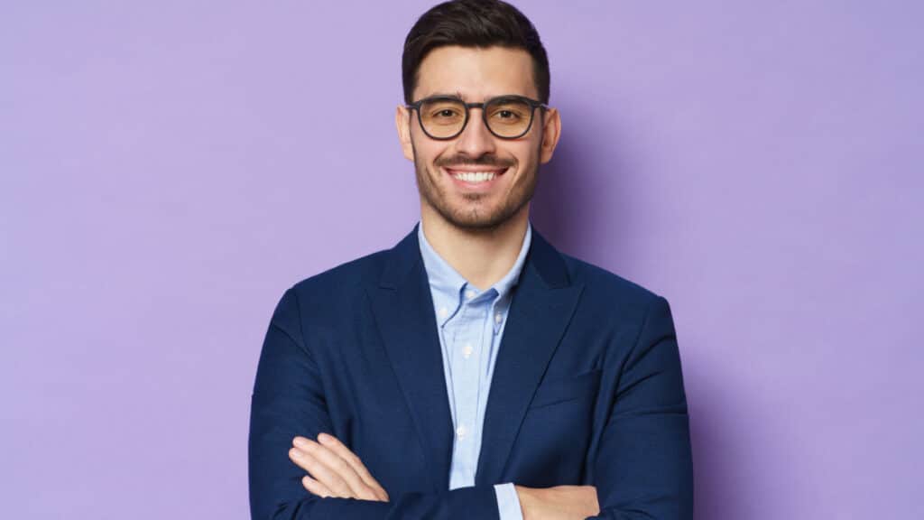 polite man background - Damir KhabirovShutterstock