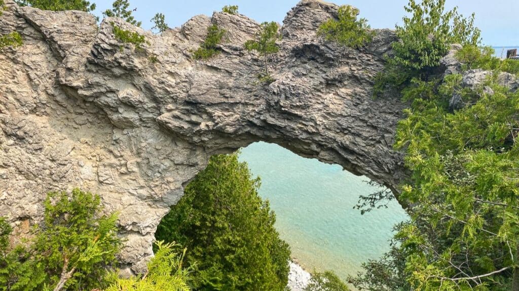 Arch Rock on Mackinac Island