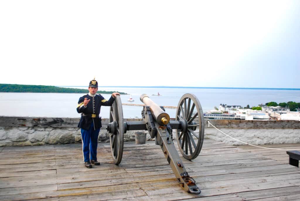 cannon at Fort Mackinac