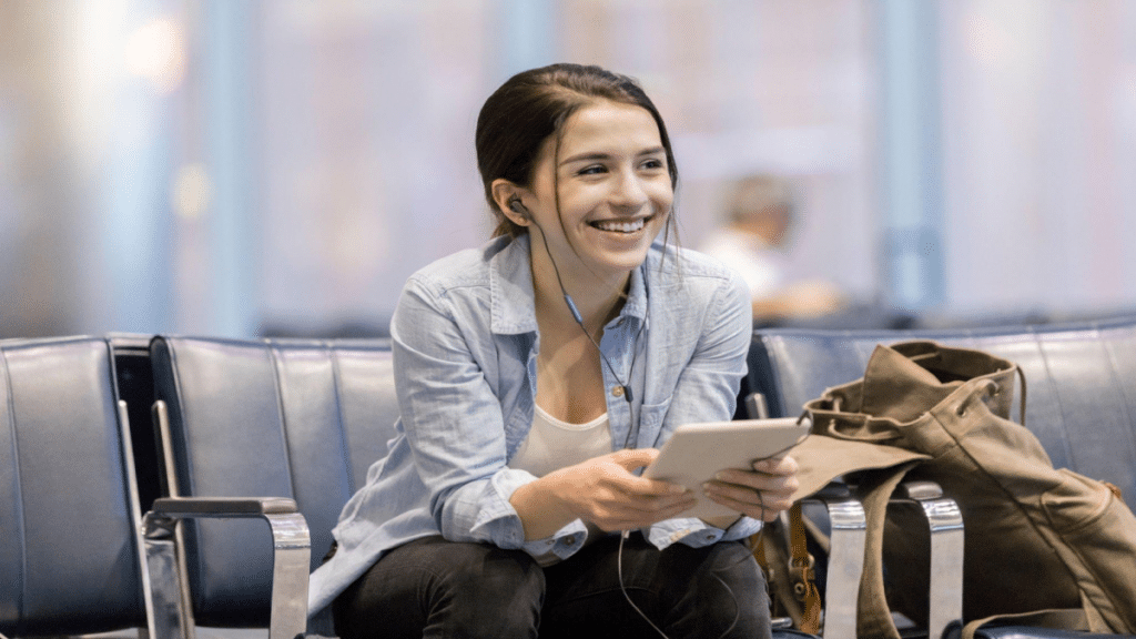 earplugs at the airport