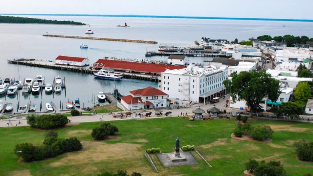 view of Mackinac Island
