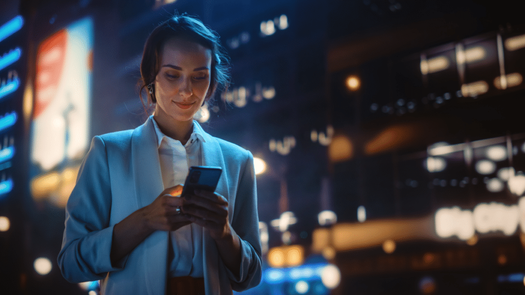 Young Woman Using Smartphone