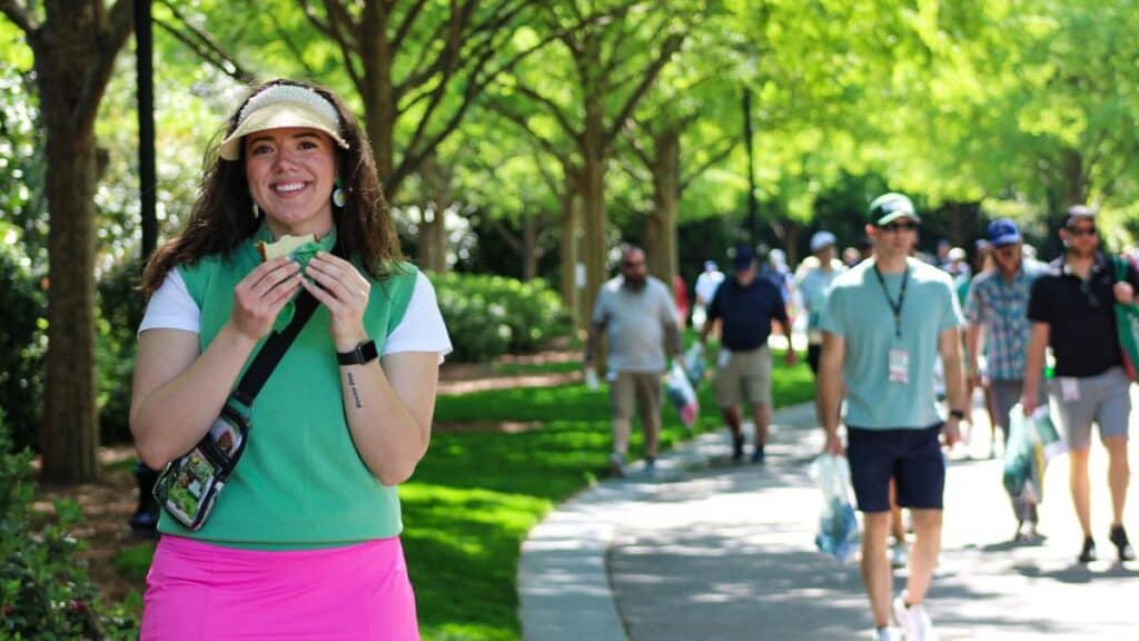 tourist at Augusta National tournament