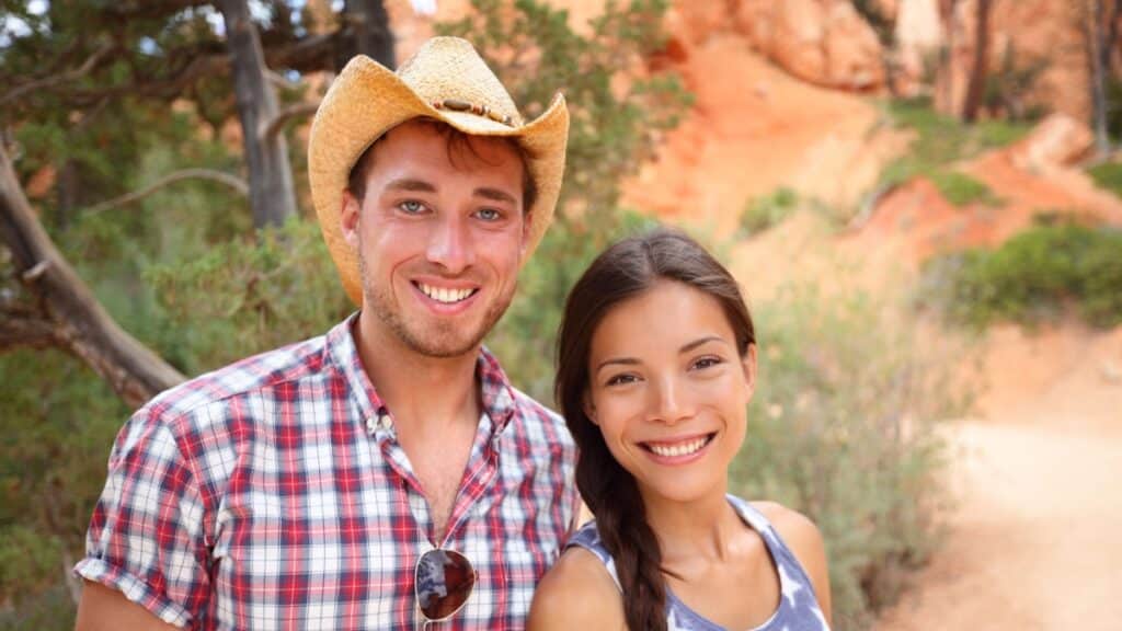 man and woman cowboy Texas